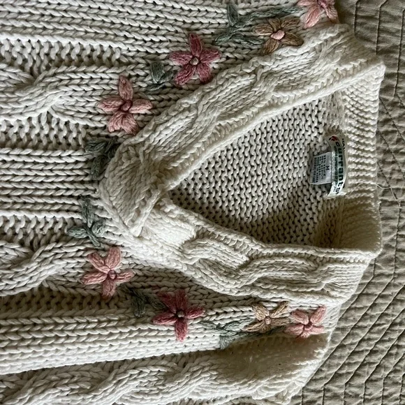 Vintage Embroidered Floral Sweater - Picture 3 of 8